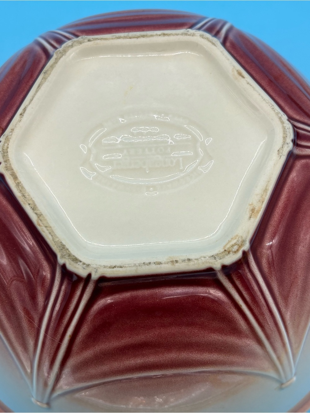 Longaberger American Craft Paprika 11 x  6 Mixing Bowl - Picture 6 of 13